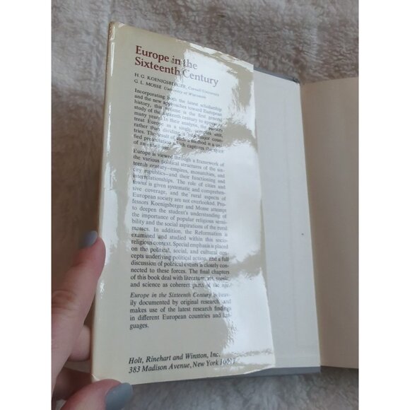 HG Koenigsberger George L Mosse EUROPE IN THE SIXTEENTH CENTURY  1st Ed HC DJ - Picture 2 of 8